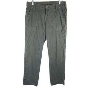 Kuhl Women's Size 12 R Olive Green Outdoor Hiking Pants EUC Straight Leg Stretch